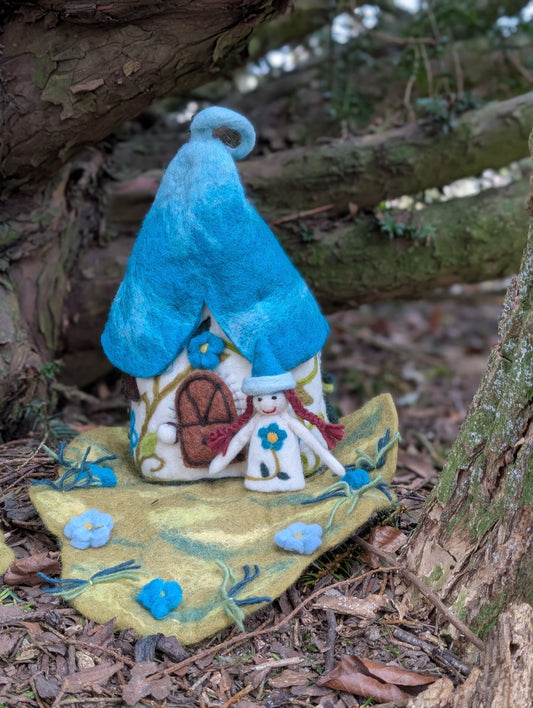 Felt handmade Fairy House