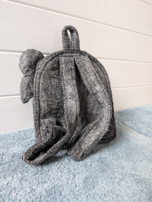 Felt handmade elephant backpack